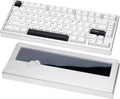 KEEBMONKEY WOBKEY Rainy 75 CNC Aluminum HMX/JWK/Cocoa Switches Triple-Mode Connectivity Mechanical Keyboard with Superior Acoustics RGB/PP/Mirrored Glass/3500mAh/Violet Switch (Standard - Silver)
