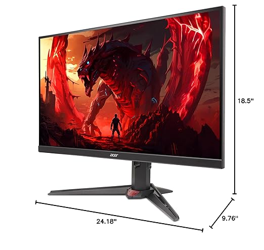 acer Nitro 27 WQHD 2560x1440 IPS PC Gaming AMD FreeSync Premium | 300Hz | Up to 0.5ms | 99% sRGB | DisplayHDR 400 | ErgoStand | VESA Mounting | 1 x DP 1.4 &amp 2 x HDMI 2.1 | XV272U F3bmiiprx