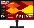 Samsung 24” (S40GD) Borderless Business Monitor with IPS Panel 100Hz Refresh Rate Eye Saver Mode Ergonomic Design Game Picture Mode LS24D408GANXGO