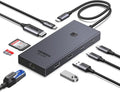 UGREEN Revodok Pro 9 in 1 USB C Hub Gigabit Ethernet Adapter 4K@60Hz HDMI 100W PD Charging USB A Data Ports SD/TF Card Reader Compatible with Mac M1 M2 M3M4 M5Steam Deck