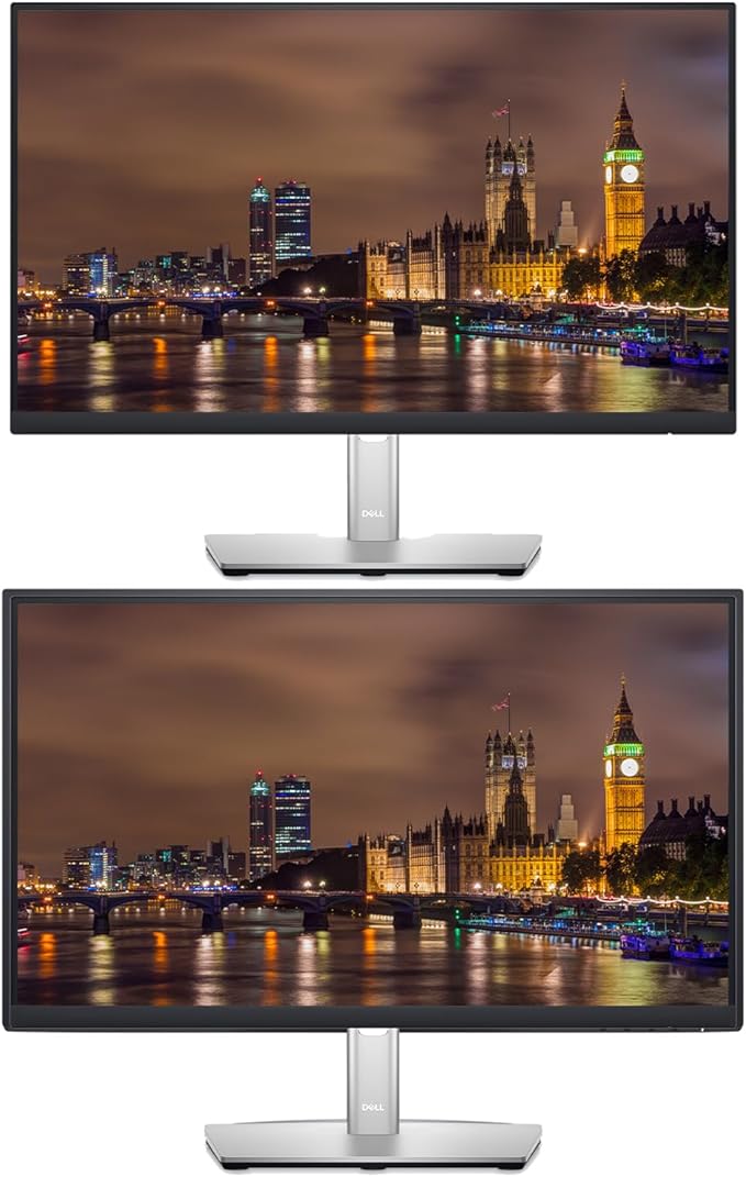 Dell P2222H 22-inch 1080P Full HD Wide Angle Backlit LED LCD Monitor 2-Pack Low Blue Light Ultrathin Bezel IPS VGA HDMI DisplayPort and USB Hub (Renewed)