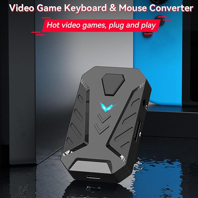 Diydeg One Handed RGB Gaming Keyboard and Combo for Master Pro for 4 for Half Hand Keyboard Converter Combo Wired Keypad Adapter Set Mobile Game Converter