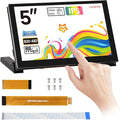 KLAYERS LUCKFOX DSI Display for Pi 5/4B/CM4/CM3 Support 3D Printing Capacitive Touch 800x480 Toughened Glass LCD Panel for Raspberry Pi 5