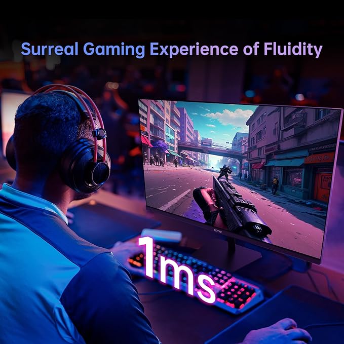 KTC 24.5'' Gaming Monitor 180Hz FHDFast IPS 1080P 1 ms 128% sRGB HDR10Freesync HDMI x 2 /DP x 1 VESA Tilt Adjustable Xbox PS5 Switch (HDMI Cable Included) (Renewed)