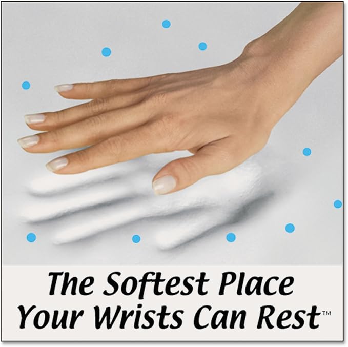 Fellowes 9252101 Keyboard Wrist Rest w/Foam Fusion 18-1/3-Inch x3-1/4-Inch x1-Inch BK