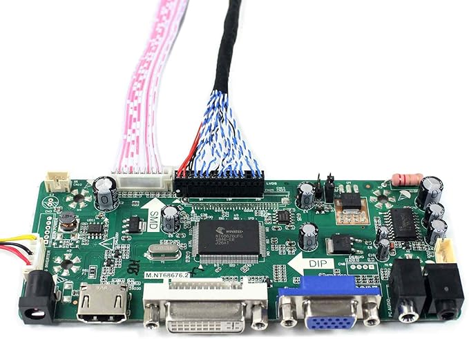 VSDISPLAY DVI VGA Audio LCD Board Work for 19inch 1280x1024 G190EG01 V1 30pin LVDS Interface LCD Screen