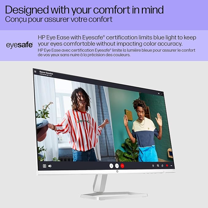 HP Series 5 27 inch FHD Monitor Full HD Display (1920 x 1080) IPS Panel 99% sRGB 1500:1 Contrast Ratio 300 nits Eye Ease with Eyesafe Certification 527sa (2024)