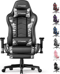 GTRACING Gaming Chair with Footrest Speakers Video Game Chair Bluetooth Music Heavy Duty Ergonomic Computer Office Desk Chair Camouflage