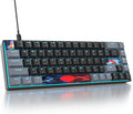 Owpkeenthy Portable 65% Percent Mechanical Gaming Keyboard Mini Wired Ultra Compact RGB 68 Keys Office Keyboard with Red Switch Backlit for PC/PS5/XBOX(Dark/ 68 Red Switch)