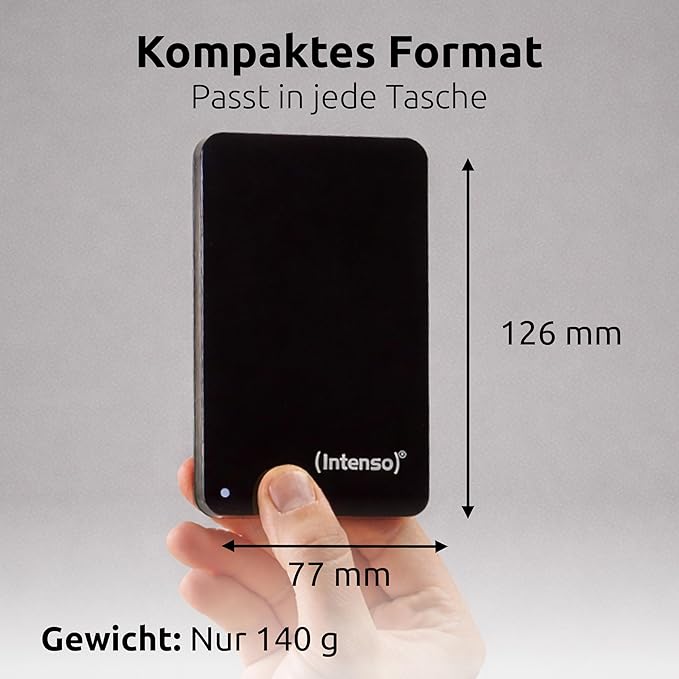 Intenso 6023560 1TB Memory Drive USB 3.0 2.5 External Hard Drive