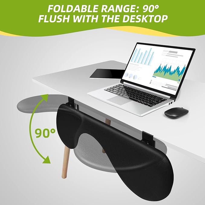 Desk Extender Adjustable Arm Rest Support for arm Support for Computer Desk Ergonomic Arm Rest Extender Rotating Mouse Pad Holder for Table Office Desk