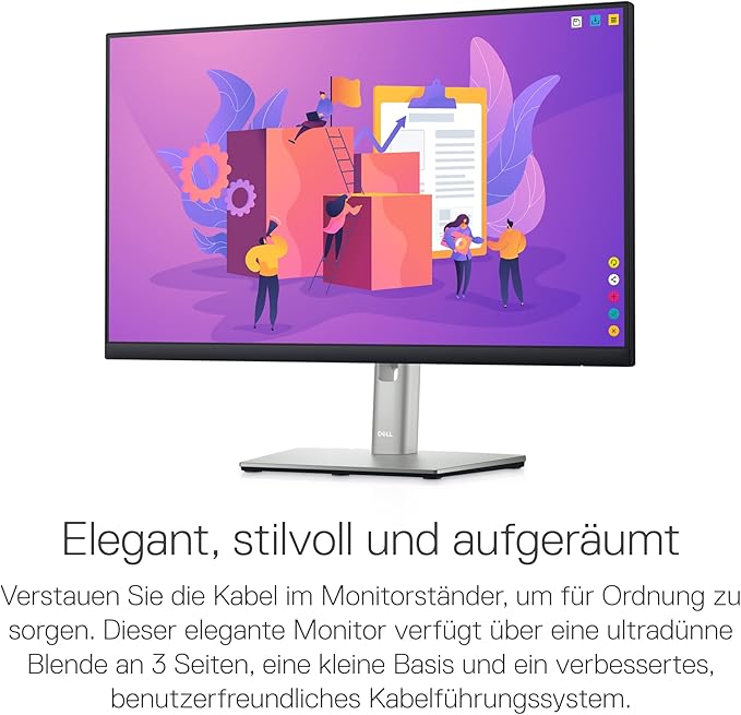 Dell P2422H 24 Inch Full HD (1920 x 1080) Monitor 60Hz IPS 5ms 99% sRGB DisplayPort HDMI VGA 5x USB Black