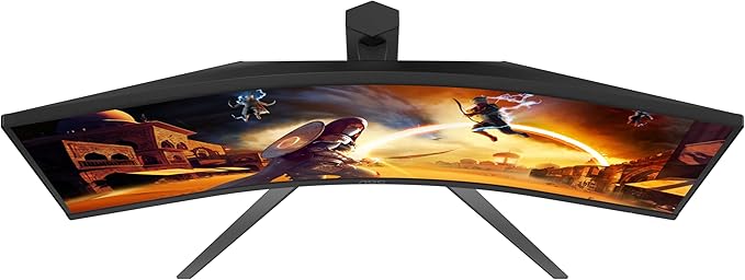 AOC G4 Computer Monitor 86.4 Cm (34) 3440 X 1440 Pixels Wide W129161321 ((34) 3440 X 1440 Pixels Wide Quad Hd Led Black Red) (Renewed)