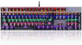 RGB Compact Gaming Keyboard USB Wired 104 Keys Gaming Keyboard LED Backlit Gaming Keyboard for PC Gamer Computer Laptop