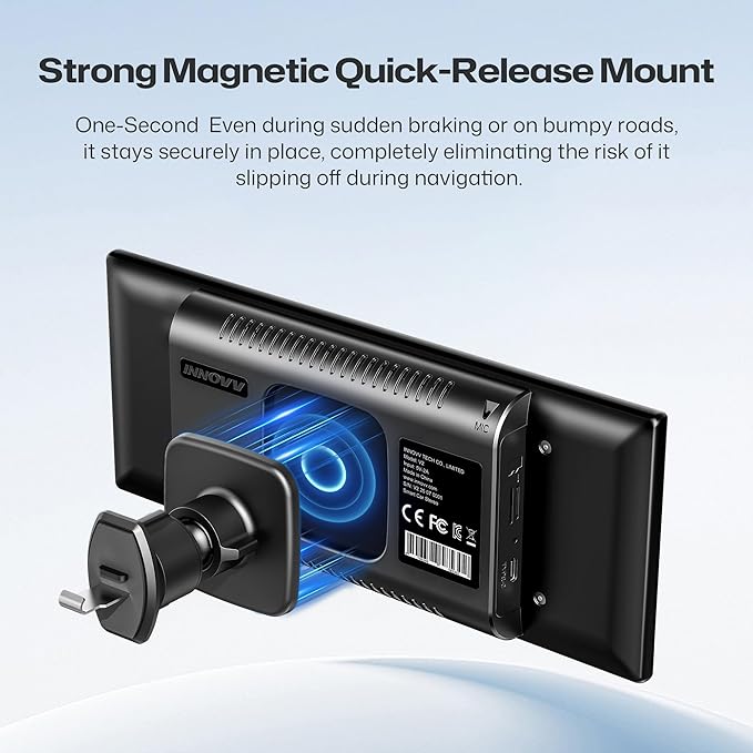 INNOVV V2 10.3Inch Wireless Carplay &amp Android 1920 * 720 IPS Touch Screen for Car Mirror Link Loop Recording GPS Siri with Adjustable Magic Stand