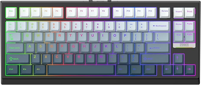 EPOMAKER G84 HE Wireless Hall Effect Keyboard 8K Polling &amp 8000mAh SOCD &amp DKS Gaming Keyboard with Fast Trigger &amp Adjustable Actuation RGB Backlit PBT Keycap Hot-Swap for Win/Mac (B