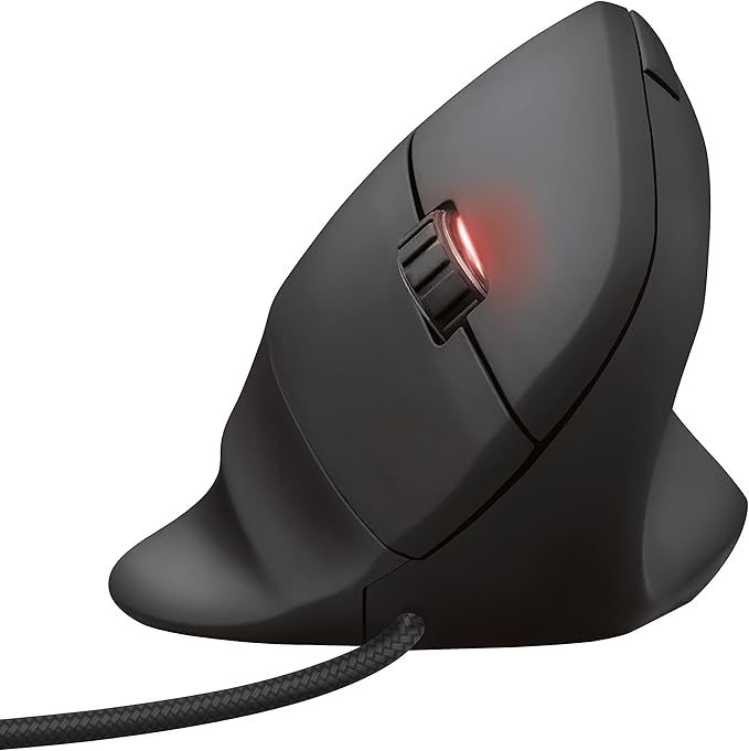 Trust Gaming GXT 144 Rexx Vertical Ergonomic Gaming Mouse 250-10000 DPI 6 Buttons Black