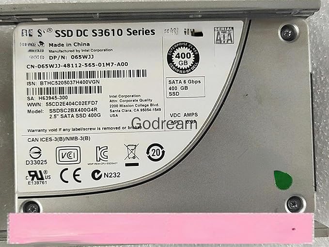 for 065WJJ 65WJJ S3610 400G SSDSC2BX400G4R