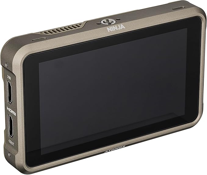 Atomos Ninja 5.2 Inch 4K HDMI Recording Monitor | HDR 10 Bit Touchscreen Display with ProRes and DNx Recording SSD Support (ATOMNJA004) + Pro HeadPhones + 2 x NPF-550 Battery + Flexible Tripod + More