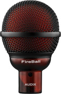 AUDIX Fireball Dynamic Harmonica Microphone and Harp Mic - Black/Red