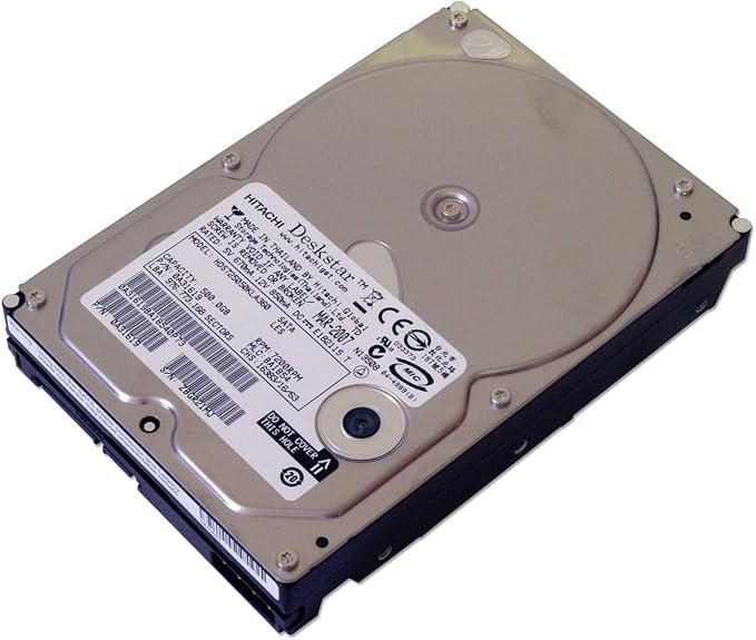 Hitachi Deskstar E7K500 HDS725050KLA360 500GB 7200RPM 16MB Cache SATA 3.0Gb/s 3.5 Hard Drive (Renewed)