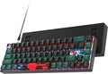 60 Percent Gaming Keyboard 68 Keys Mechanical Keyboard Rainbow Backlit Compact Wired Keyboard with Red Switch for Windows PS4/5 Xbox(68 Green)