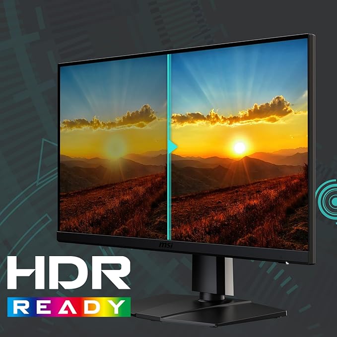 MSI G272QPF E2 27-inch 2560 x 1440 (QHD) Computer Monitor 180Hz Adaptive-Synch HDMI DisplayPort VESA Mountable Tilt Height Adjustable Speaker 1ms Black (Renewed)