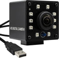 1080P Day&ampNight Vision USB Camera with Auto IR-Cut Switching 166Degree Fisheye Lens Wide Angle Webcam OV2710 30FPS/60FPS/120FPS High Speed Security Camera Plug&ampPlay for Remote Monitoring/3D