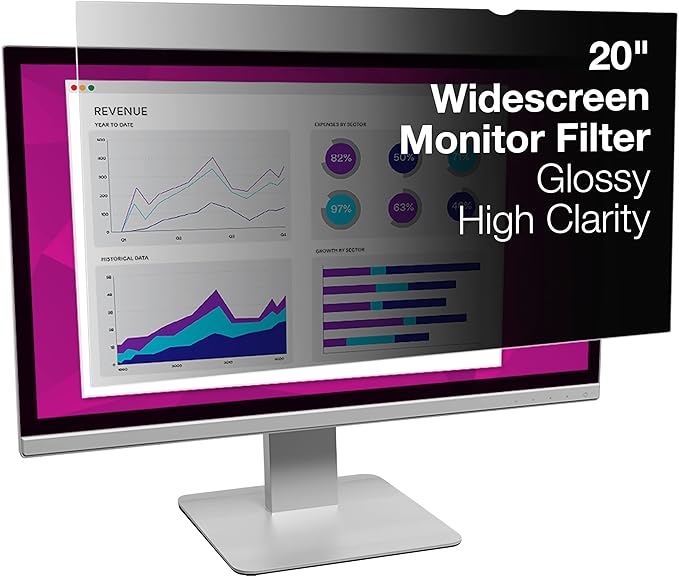 3M High Clarity Privacy Filter for 20 Widescreen Monitor (HC200W9B)