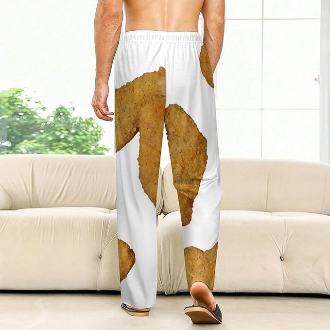 JITUIHOM Fried Chicken Nuggets Unisex Full Length Sleepers Comfortable Casual Wear Suitable for Families And Travel 4XL