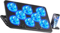 Ergonomic RGBs Laptop Coolers for Gaming Devices Universals 14-17.3inch Enhances Heat Transfer Metal Construction Fast Speed Laptop Coolers