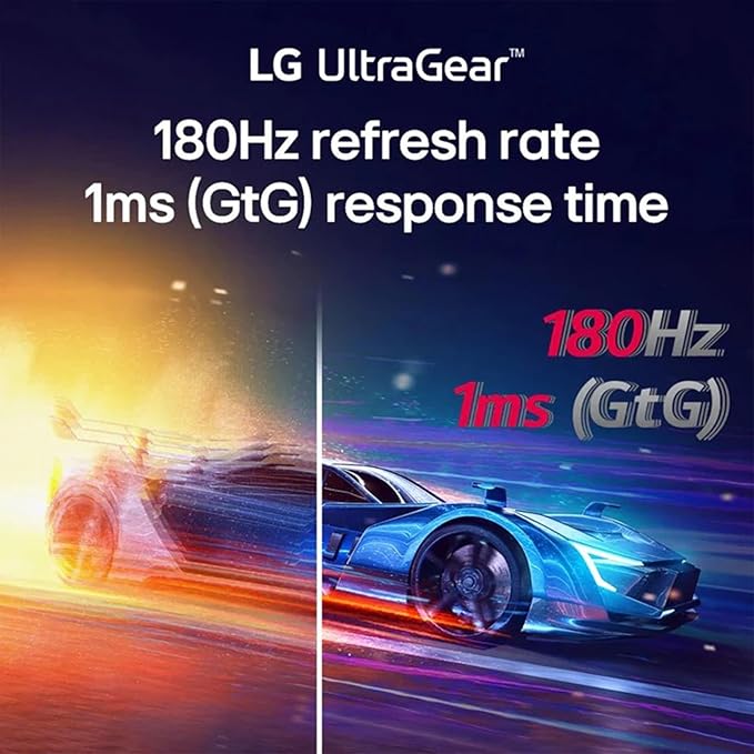 LG 32 Inch UltraGear QHD Curved Gaming Monitor 180Hz 1ms AMD FreeSync HDR10 99% sRGB 1000R Curve Black Stabilizer Dual Controller HDMI &amp DisplayPort 3-Side Borderless Tilt Adjustment B