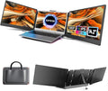 KEFEYA Laptop Screen Extender 14.2 Portable Triple Monitor for Laptop with Full HD IPS Display Monitor Extender Compatible with Mac Windows Chrome Fits 13-17 Inch Laptops
