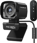 Auto Tracking Webcam: Full 1080P HD Computer Camera with Built-in 2 Microphones Remote Control Privacy Shutter WDR 73° View External USB Web Cam for Desktop PC Laptop