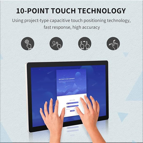 18.5 inch Android 14 Touchscreen Monitor Tablet 16:9 FHD 1080P WiFi &amp BT Built-in Speakers RK3576 4GB RAM &amp 32GB ROM Smart Board for Classroom Meeting &amp Game