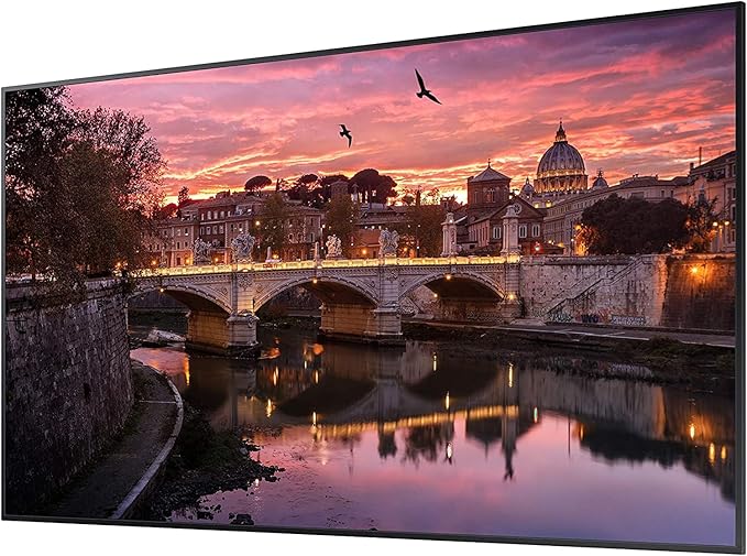 Samsung Business QB55R 55 inch 4K UHD LED Commercial Signage Display for Business with HDMI Wi-Fi 350 nit (LH55QBREBGCXZA)