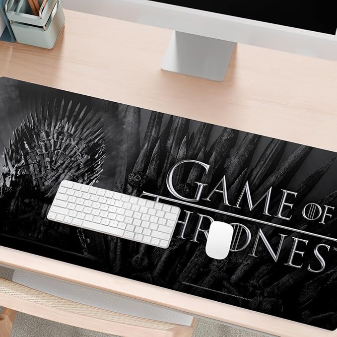 Head Case Designs Officially Licensed HBO Game of Thrones Iron Throne Graphic Art 37.4 x 15.75 x 0.16 inches (900 x 400 mm) - XL Gaming Office Desk PC Keyboard Mouse Mat Pad