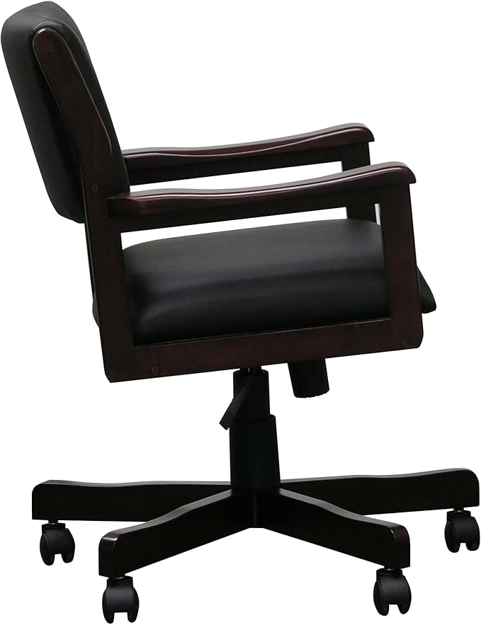 Signature Game Table Rocker-Swivel Chairs (Sold in Pairs) (Mahogany)
