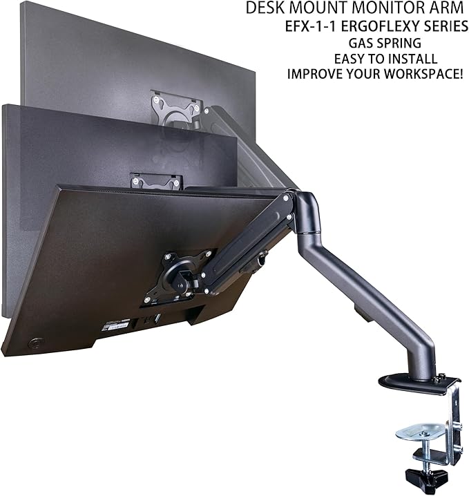 HP Series 3 Pro 27 FHD IPS Monitor with 5ms Response Time Anti-Glare Flicker Free 250 nits Brightness VESA Mount (100mm) Displayport HDMI Black Color w/DKZ Hub &amp ErgoFlexy Single Mount Arm