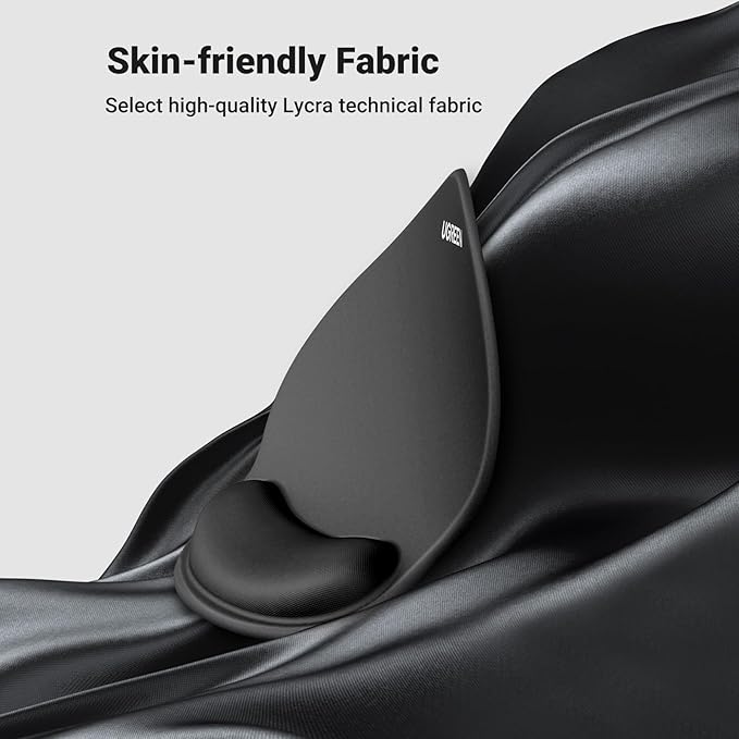 UGREEN Ergonomic Mouse Pad with Wrist Rest Support Memory Foam Smooth Surface Non-Slip Base Black/White