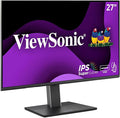 ViewSonic VG2751 27 Inch IPS 1080p Ergonomic Monitor with Full Adjustability 100Hz 4-Port USB Hub HDMI DisplayPort and USB C Inputs for Home and Office