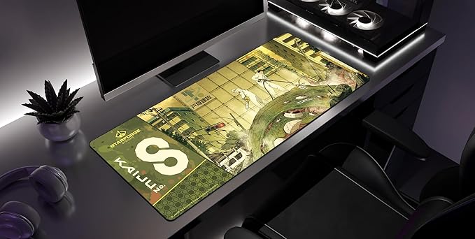Hyakkei 001 - Kaiju No. 8 Gaming Desk Mat – Large Extended Mouse &amp Keyboard Pad