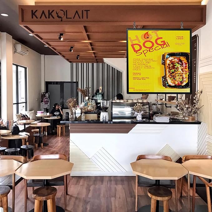 P6 Programmable 40x40 Inch Commercial LED Display with WiFi Control HD Multimedia Support for Retail Stores Hospitality &amp Commercial Spaces 160x160 Resolution