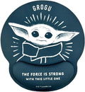 Disney Mandalorian Baby Yoda Ergonomic Grogu Mouse Pad Gel Mouse Pad with Non-Slip Wrist Rest Star Wars Mouse Pad (Official Seal)