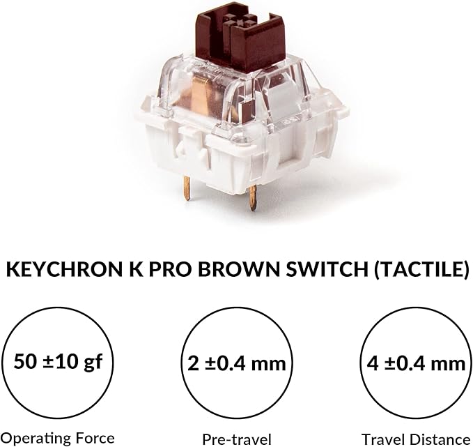Keychron V3 Wired Custom Mechanical Keyboard Knob Version TKL QMK/VIA Programmable Macro with Hot-swappable Keychron K Pro Brown Switch Compatible with Mac Windows Linux (Frosted Black-Translucent)
