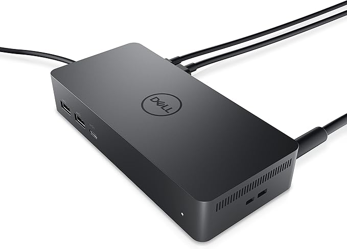 Dell Universal Dock (UD22): USB-C Docking Station with Future-Ready Design + HDMI &amp DisplayPort Cables + Ethernet - Dock Hub Bundle