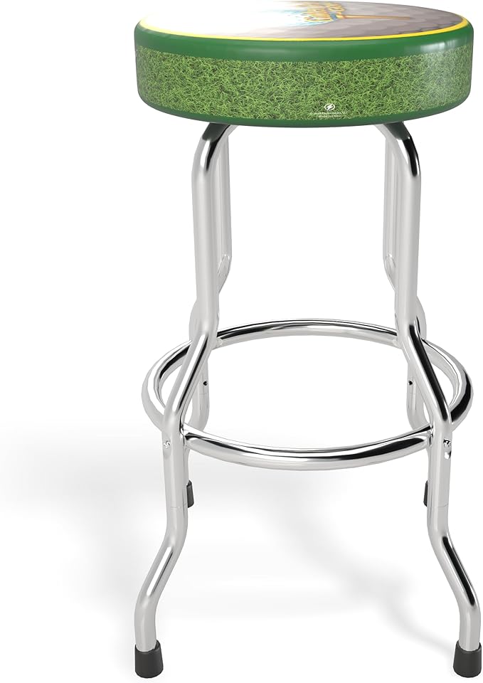 ARCADE1UP Officially Licensed Adjustable Stool with Chrome-Plated Steel Frame and High-Density Foam Padding for Supreme Gaming Comfort (Golden TEE)