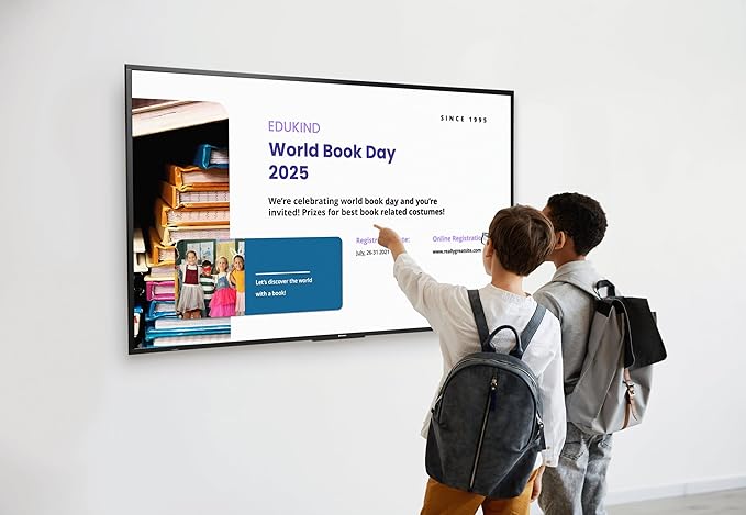 Promethean ActivPanelD-Series 55 4K UHD Digital Signage Solution. Share Announcements alerts Information and More. Panel &amp Wall Mount Included 3 Year Onsite Support