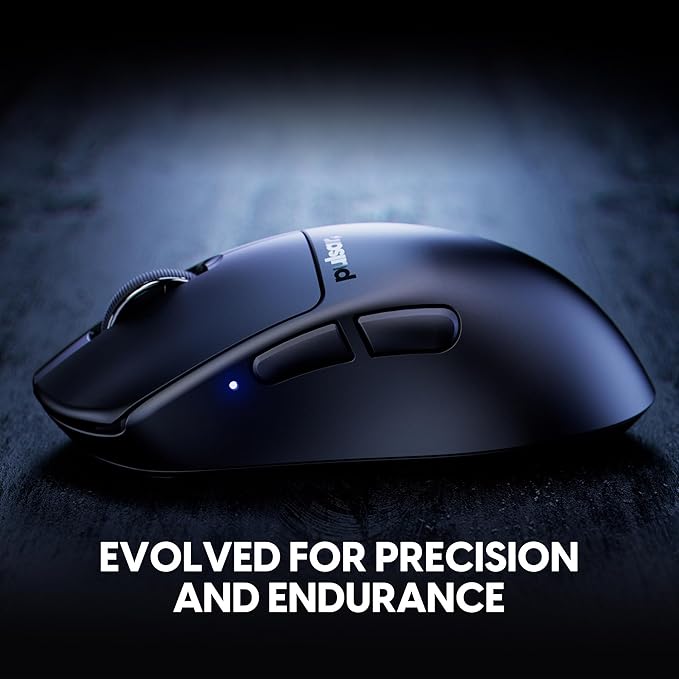 Pulsar Gaming Gears X3 Wireless Gaming Mouse Ultra Lightweight (1.76 oz/50g) Hybrid Ergonomic Optical Switch 32000 DPI 750 IPS XS-1 Sensor 8k Compatible (Mini White)