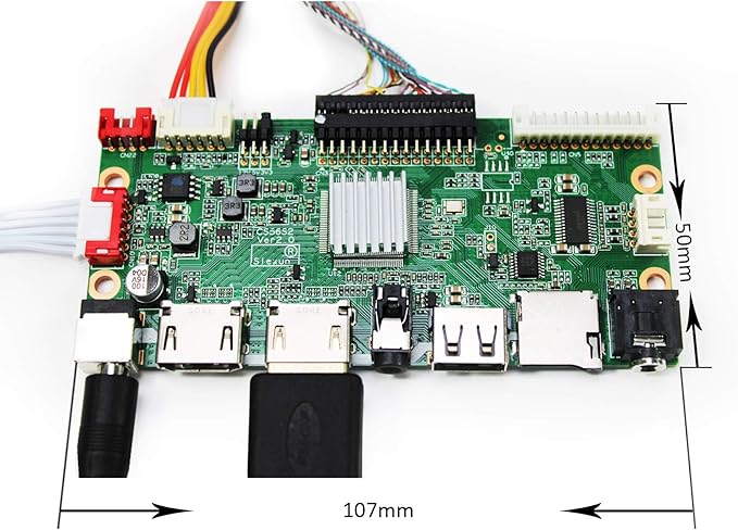 VSDISPLAY 12.3 12.3 Inch 1920X720 LCD Screen HSD123KPW1-A30 with USB SD AV LCD Controller Board VS-56S2